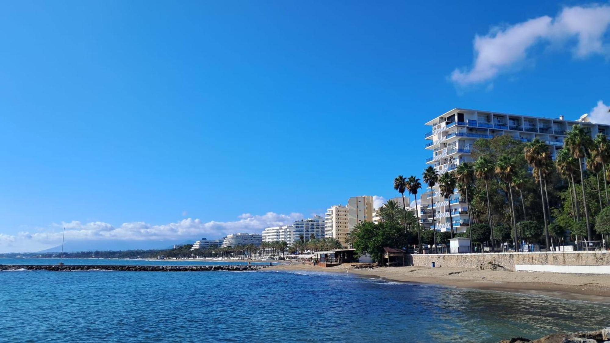 Skol 420C Fantastico 1 Dormitorio Primera Linea De Playa マルベーリャ エクステリア 写真